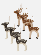 Felt Deer Ornaments