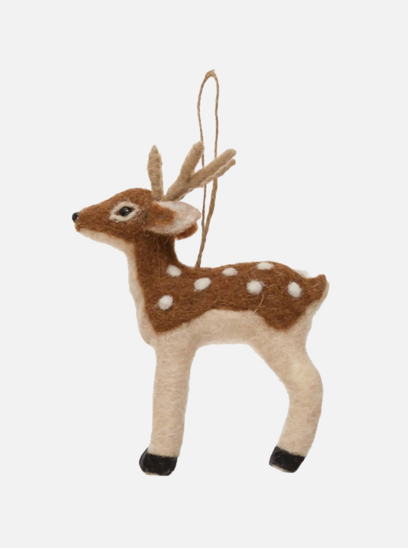 Felt Deer Ornaments
