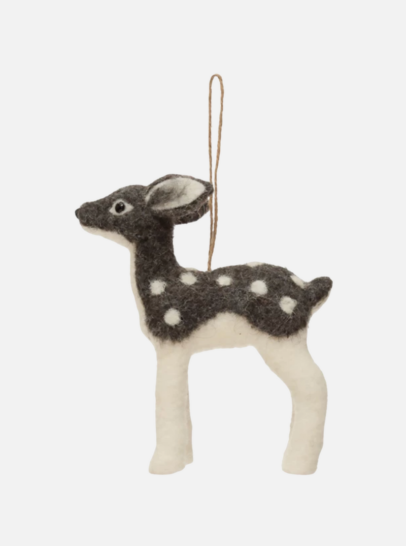 Felt Deer Ornaments