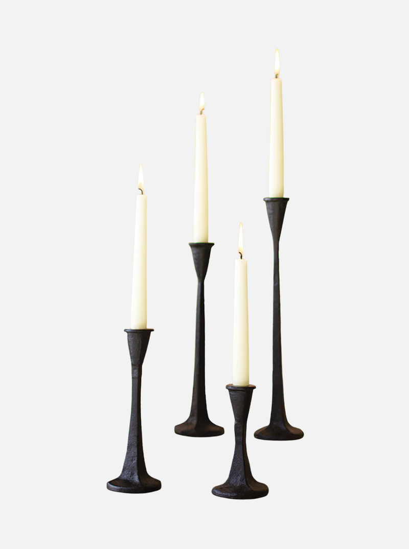 Cast Iron Taper Holders | Set of 4