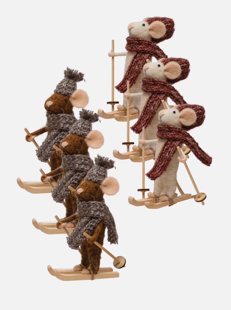 Felt Mouse Ornaments