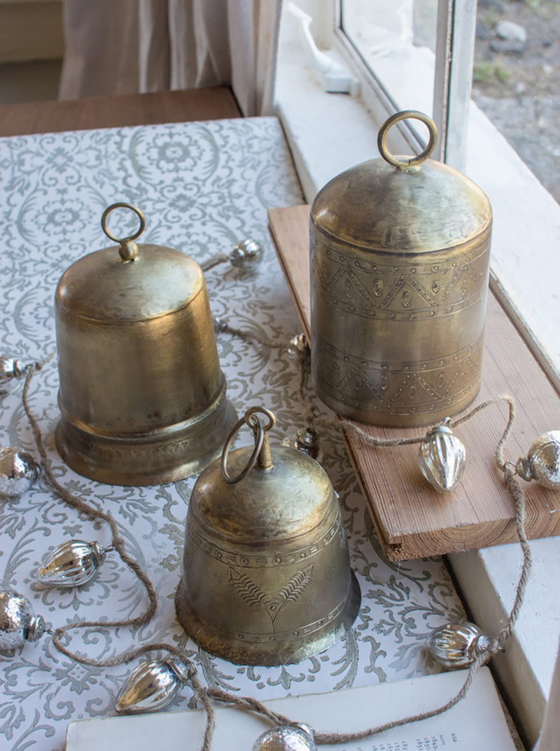 Antique Brass Bells | Set of 3