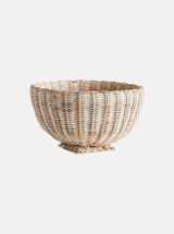 Charlie Rattan Footed Bowl