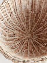 Charlie Rattan Footed Bowl