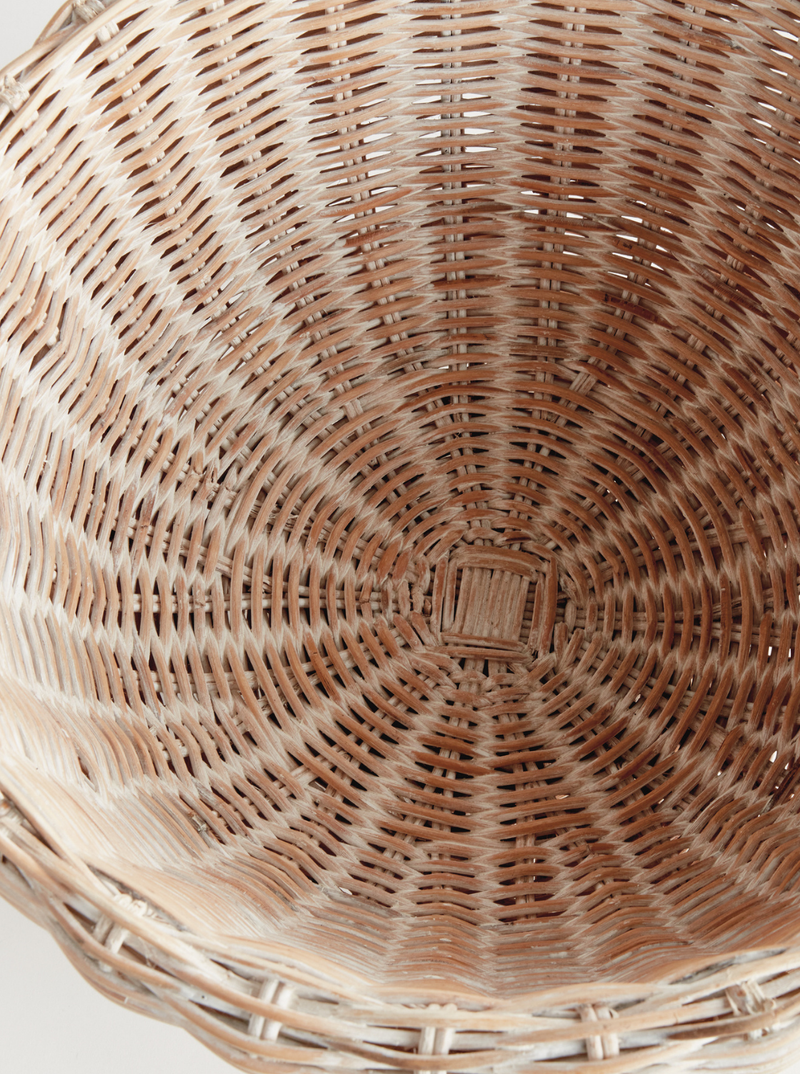 Charlie Rattan Footed Bowl