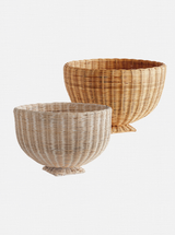 Charlie Rattan Footed Bowl