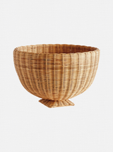 Charlie Rattan Footed Bowl