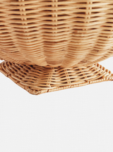 Charlie Rattan Footed Bowl