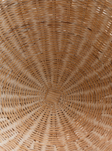 Charlie Rattan Footed Bowl