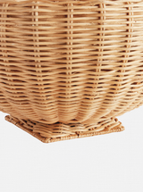 Charlie Rattan Footed Bowl