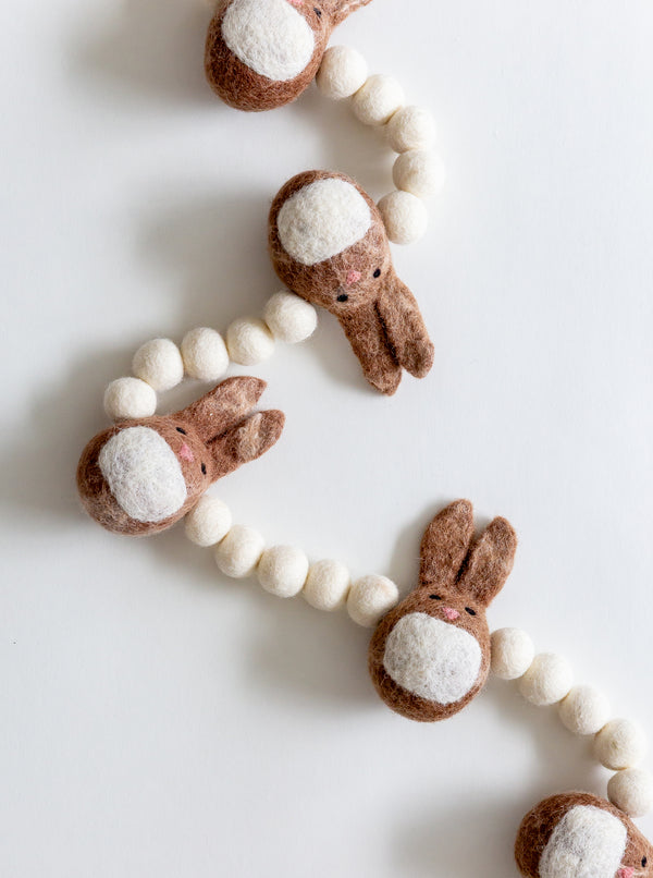 Felt Bunny Garland