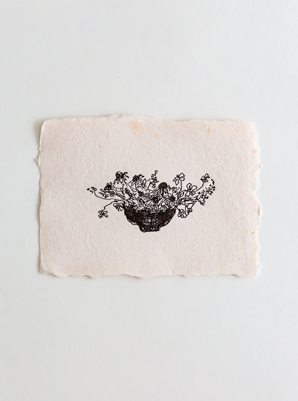 Bowl of Flowers Print