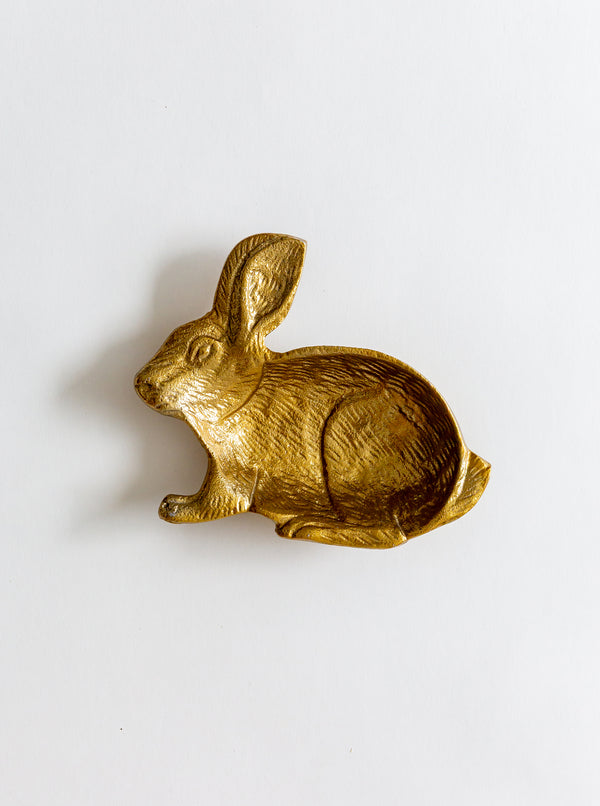 Gold Rabbit Tray