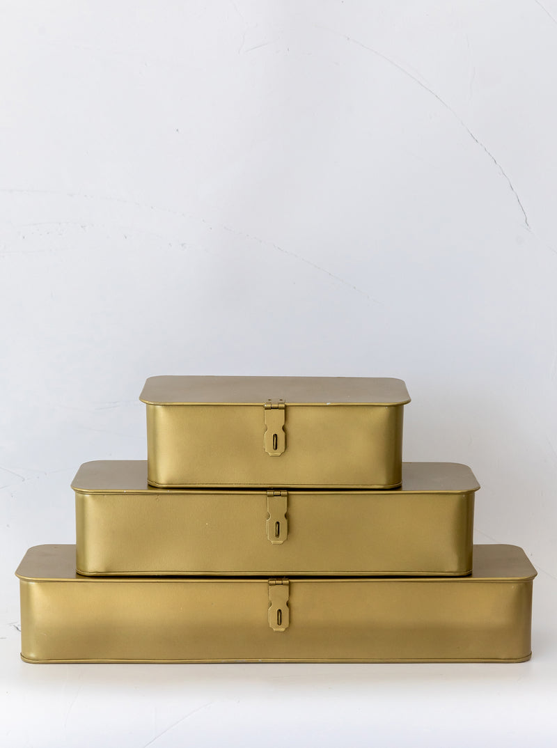 Brass Boxes | Set of 3