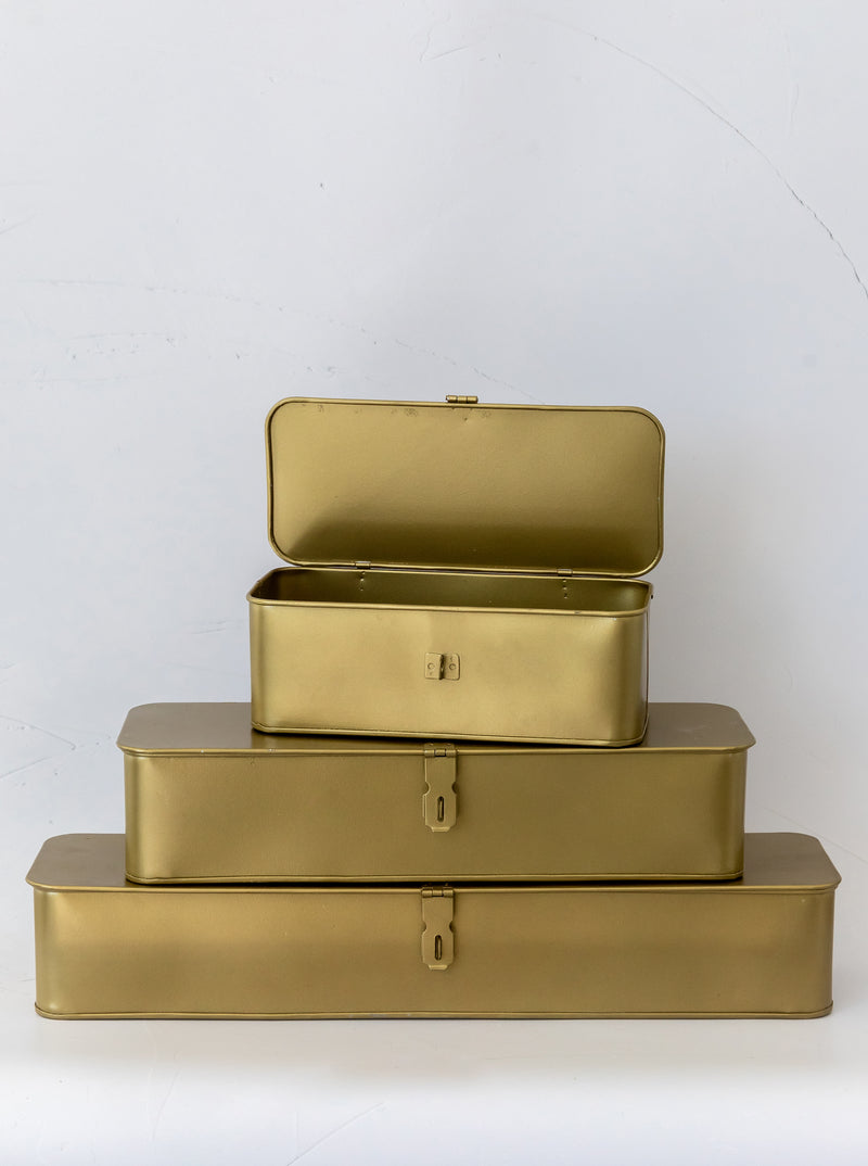 Brass Boxes | Set of 3
