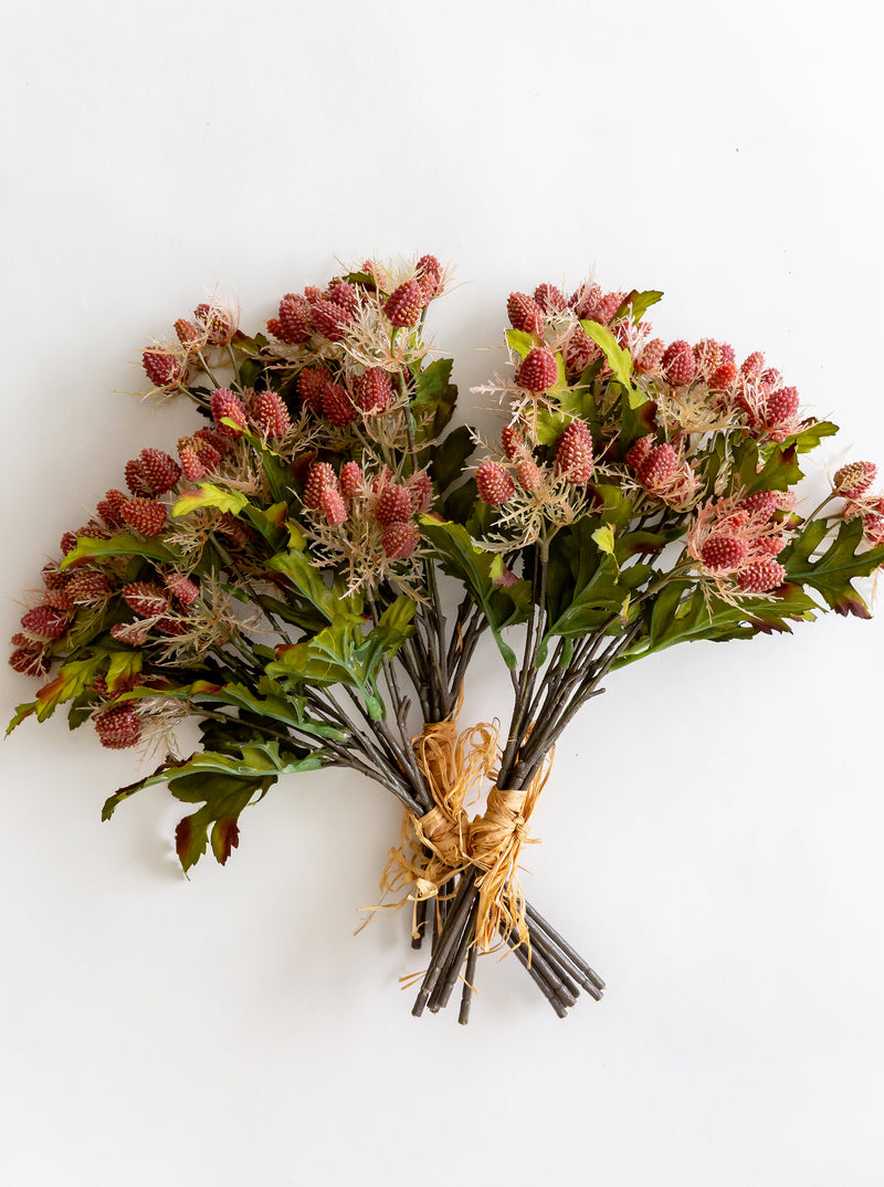 Faux Mini Thistle Bouquet