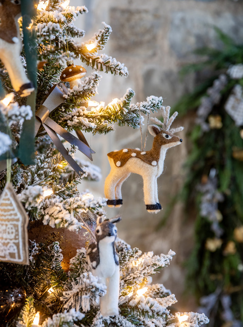 Felt Deer Ornaments