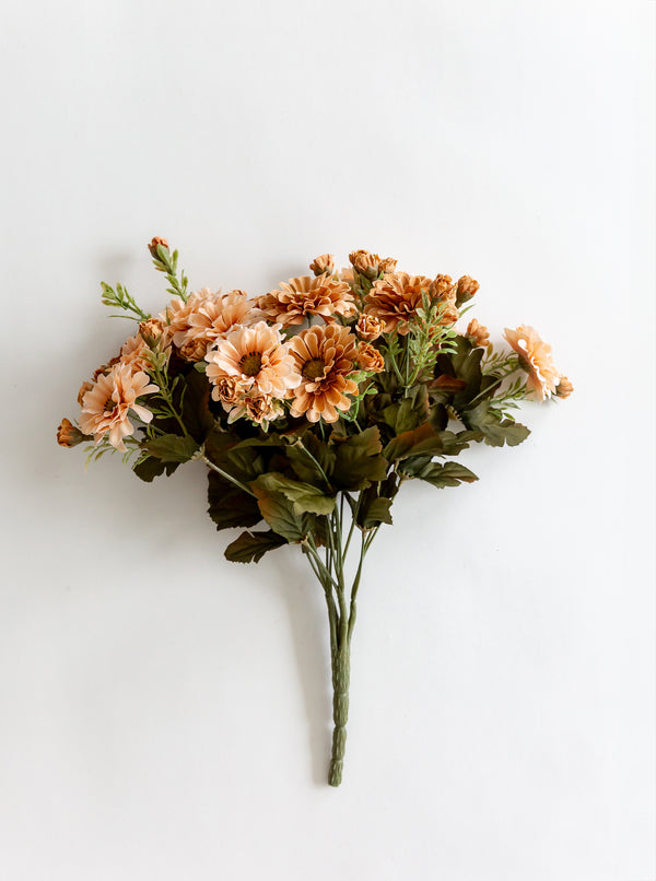 Faux Beige Mum Stem