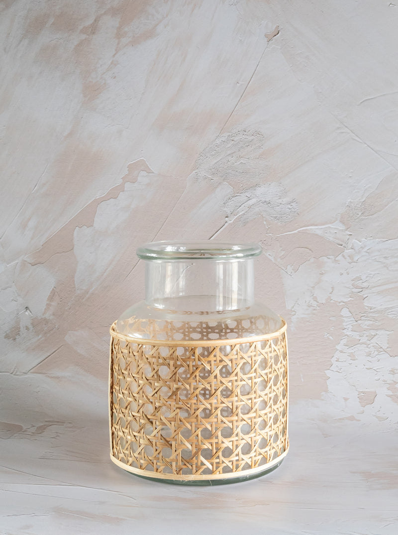 Cane Wrapped Vase House of Jade Home