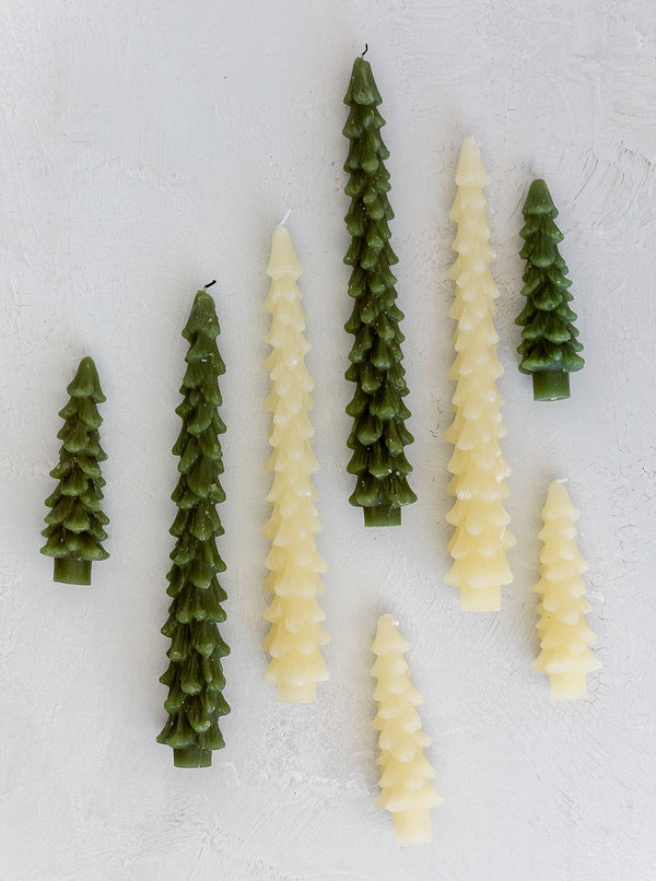 Tree Taper Candles | Set of 2