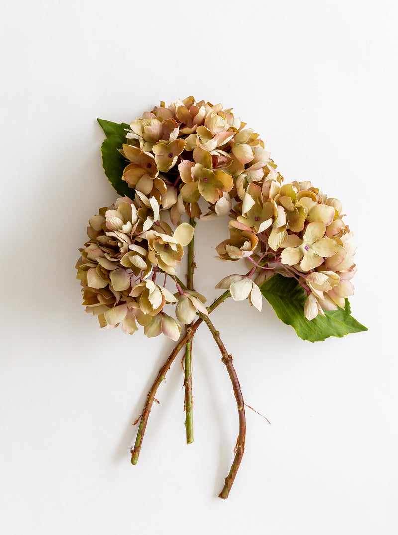 Faux Dusk Hydrangea Stem