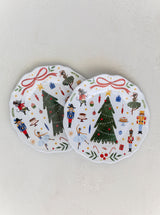 Melamine Nutcracker Plates, Set of 2