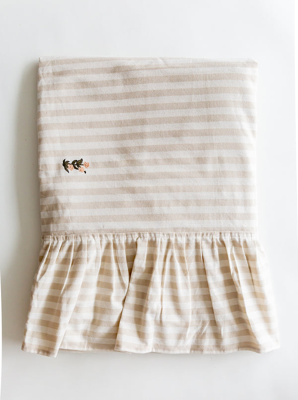 Ruffled Stripe Tablecloth