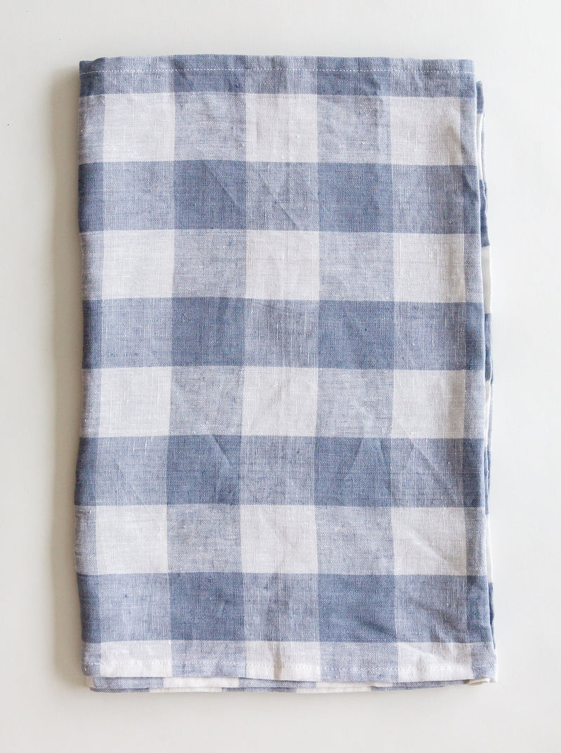 Blue Gingham Table Runner