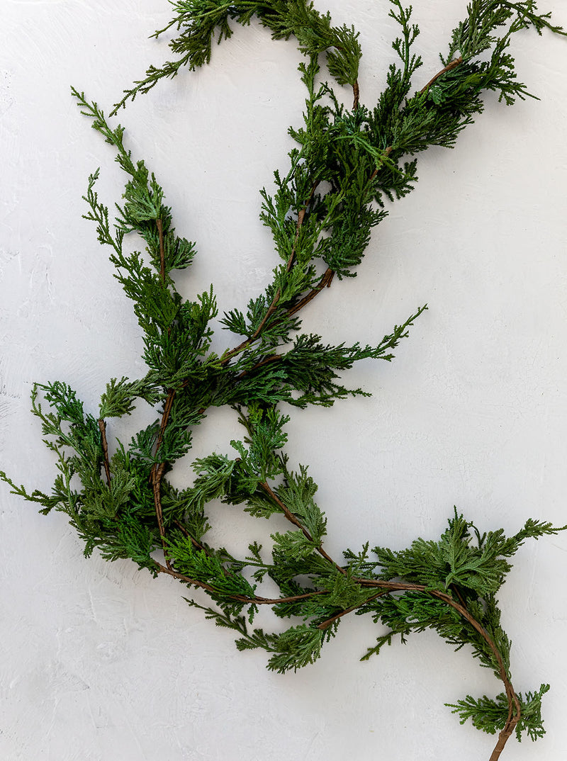Faux 5' Juniper Garland