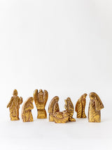 Gilded Wood Nativity Set