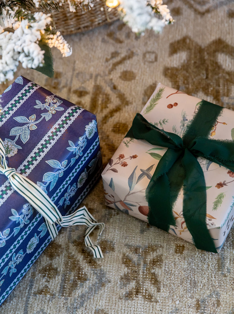 Winter Greenery Wrapping Paper
