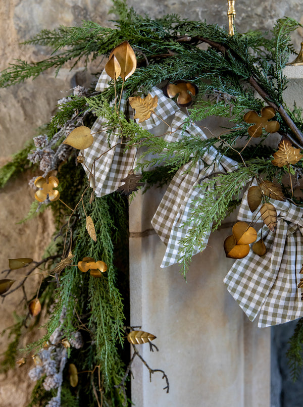 Second picture of 6' Gold Leaf Garland