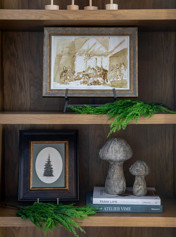 Faux White Cedar Sprig