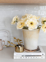 Faux Garden Lace Peony Stem