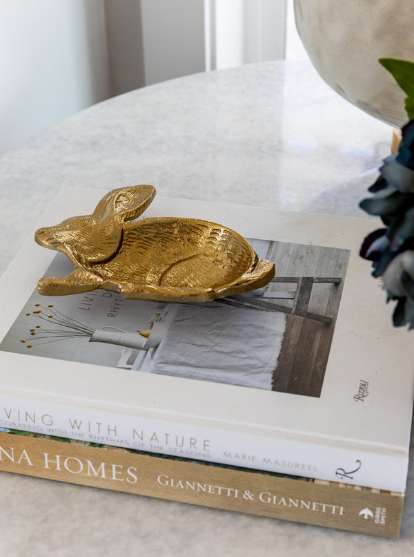 Gold Rabbit Tray