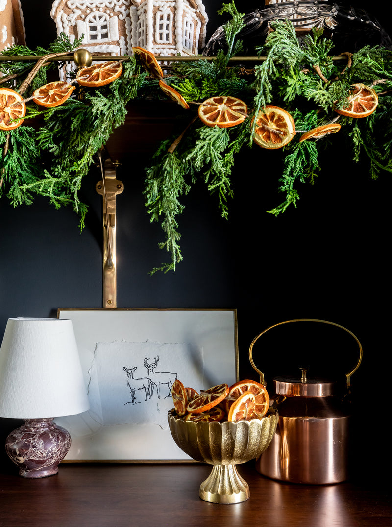 Gold Scalloped Compote