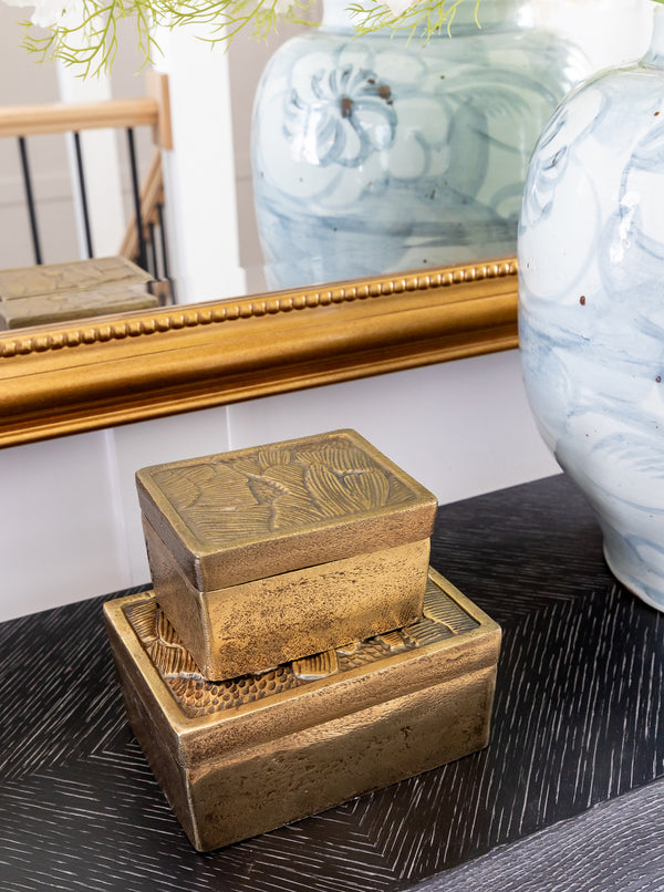 Flora Brass Boxes