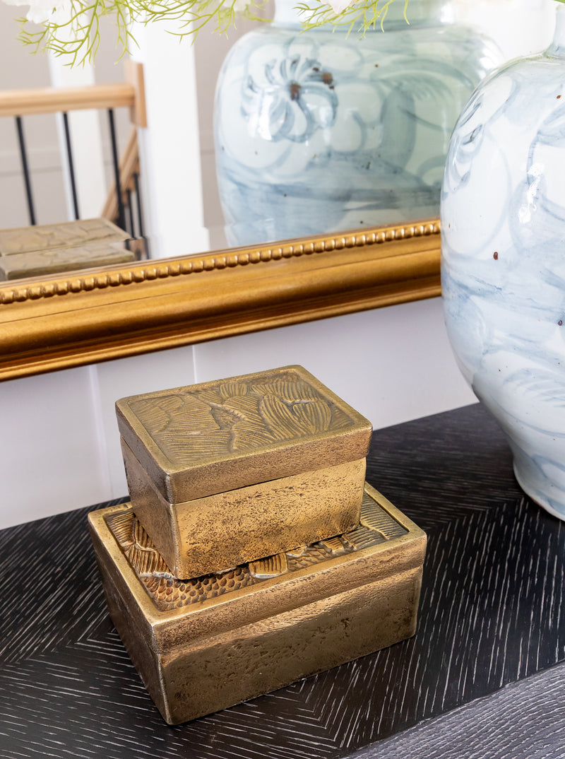 Flora Brass Boxes