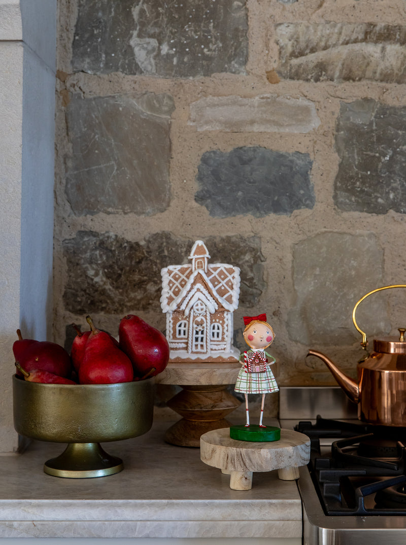 Light Wood Pedestal