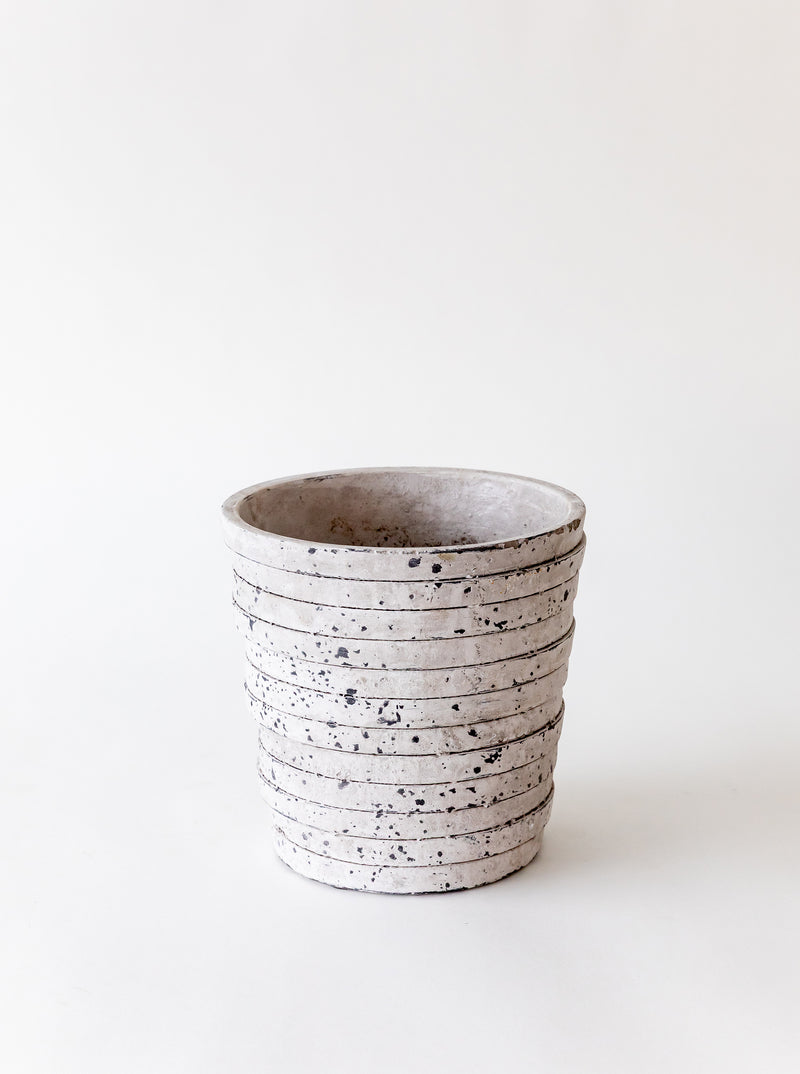 Striped Stone Pot