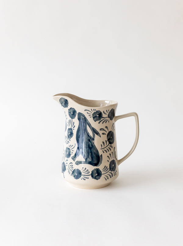 Floral Bunny Pitcher