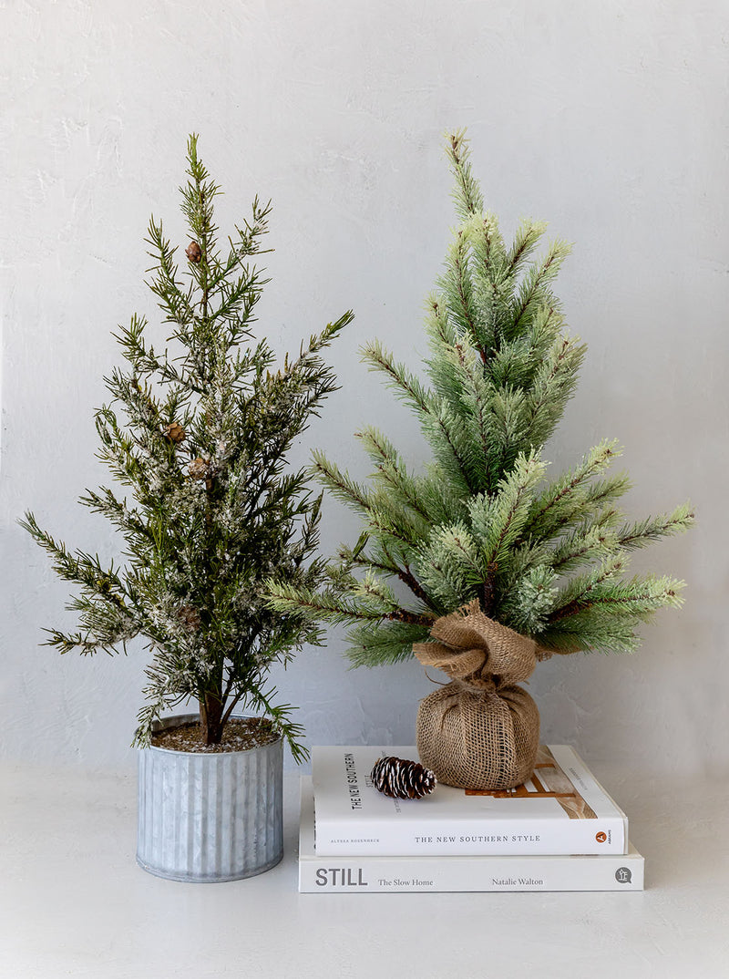 Faux Frosted Pine Tree