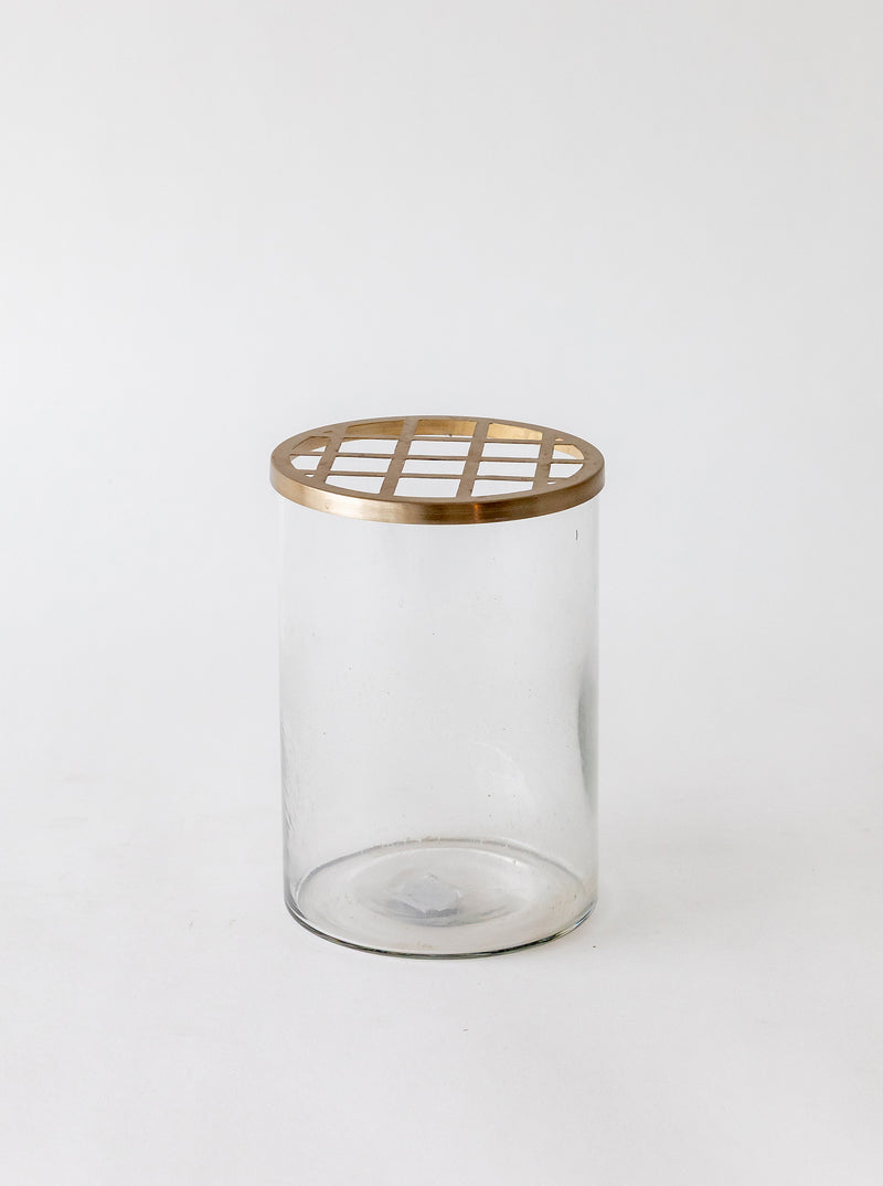 Brass Frog Flower Vase