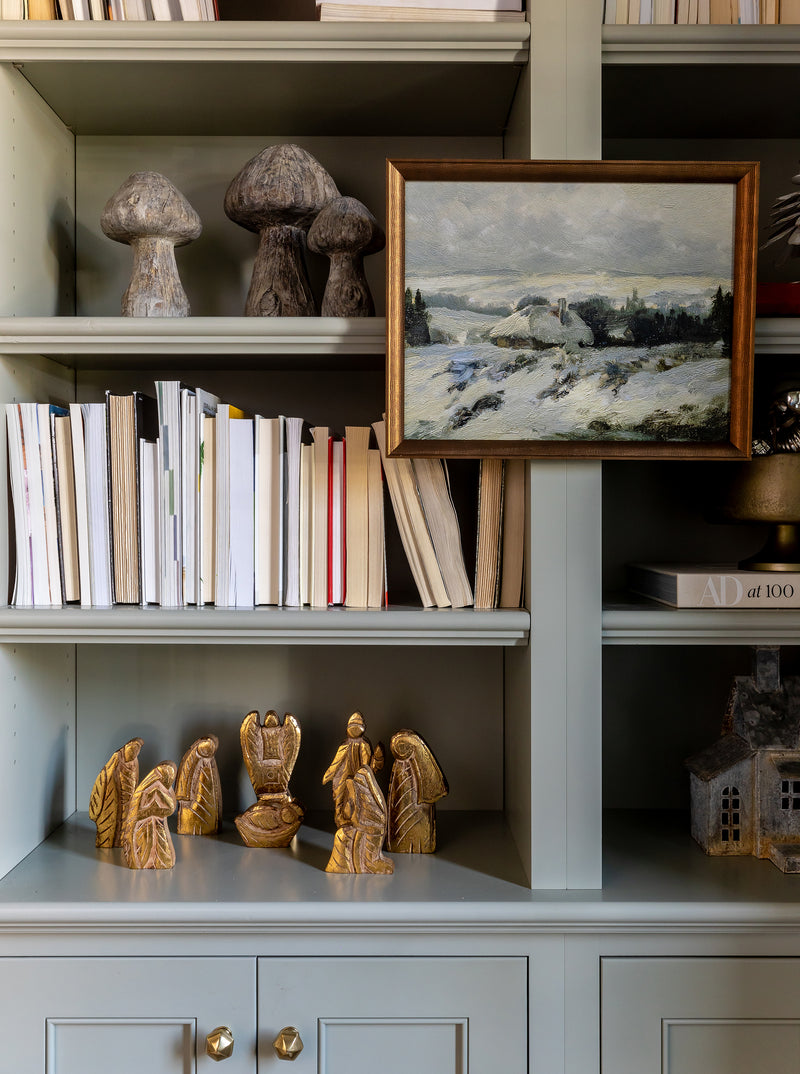 Gilded Wood Nativity Set