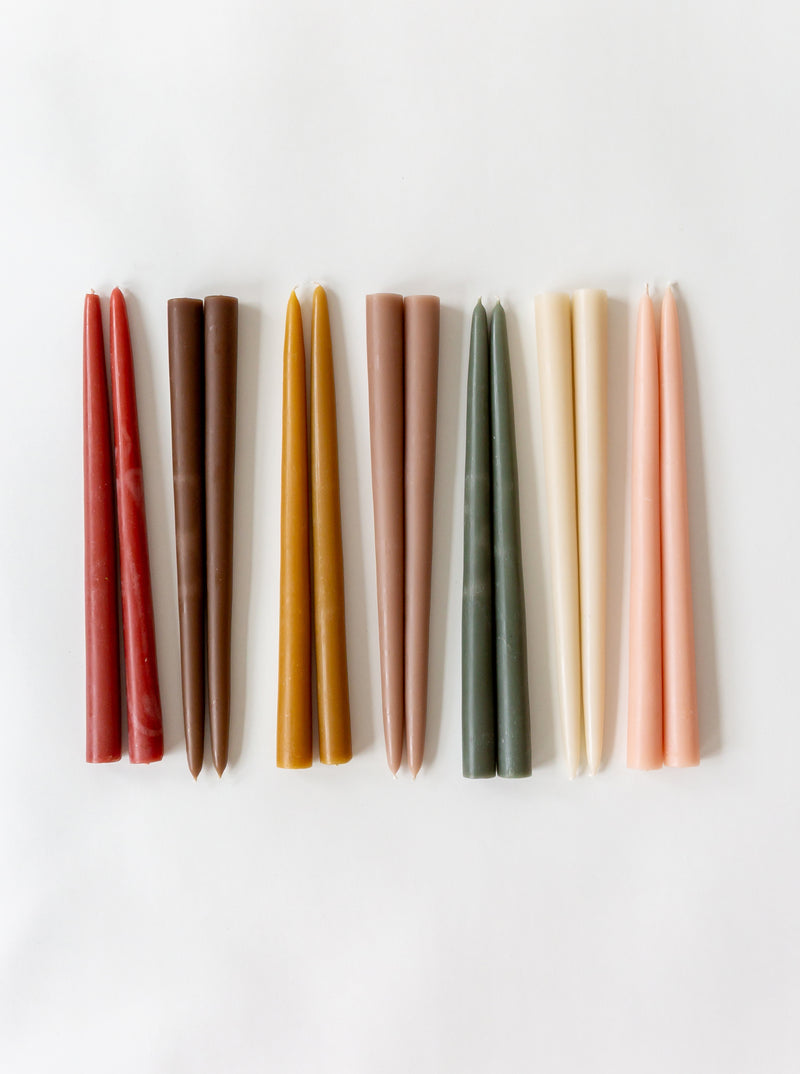 Hand-Dipped Taper Candles | Set of 2