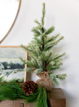 Faux Frosted Pine Tree