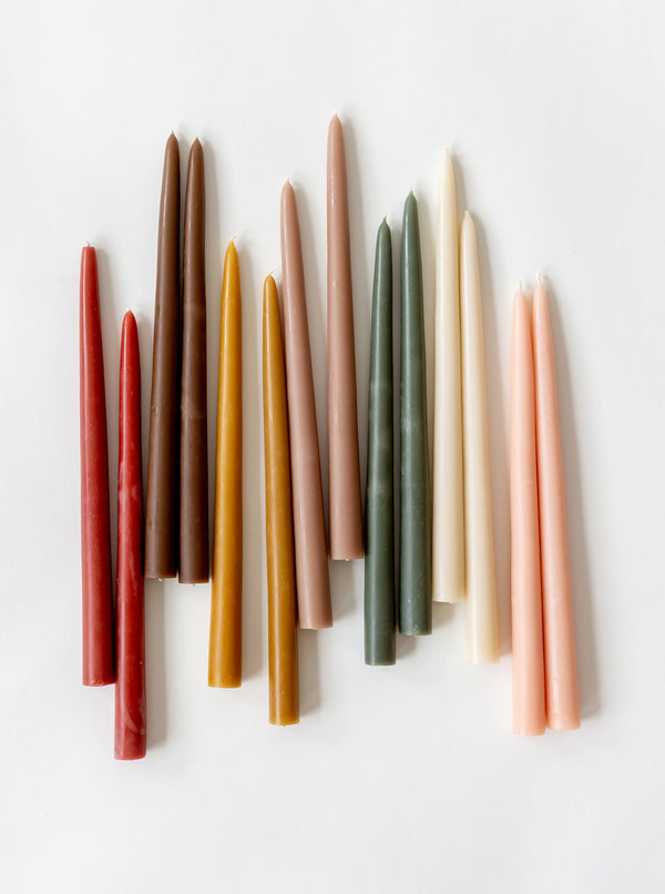 Hand-Dipped Taper Candles | Set of 2