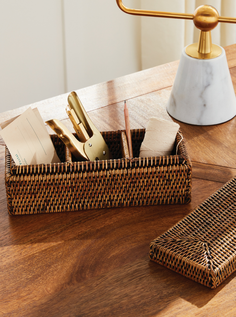 Polly Rattan 3-Compartment Box