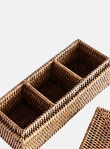 Polly Rattan 3-Compartment Box