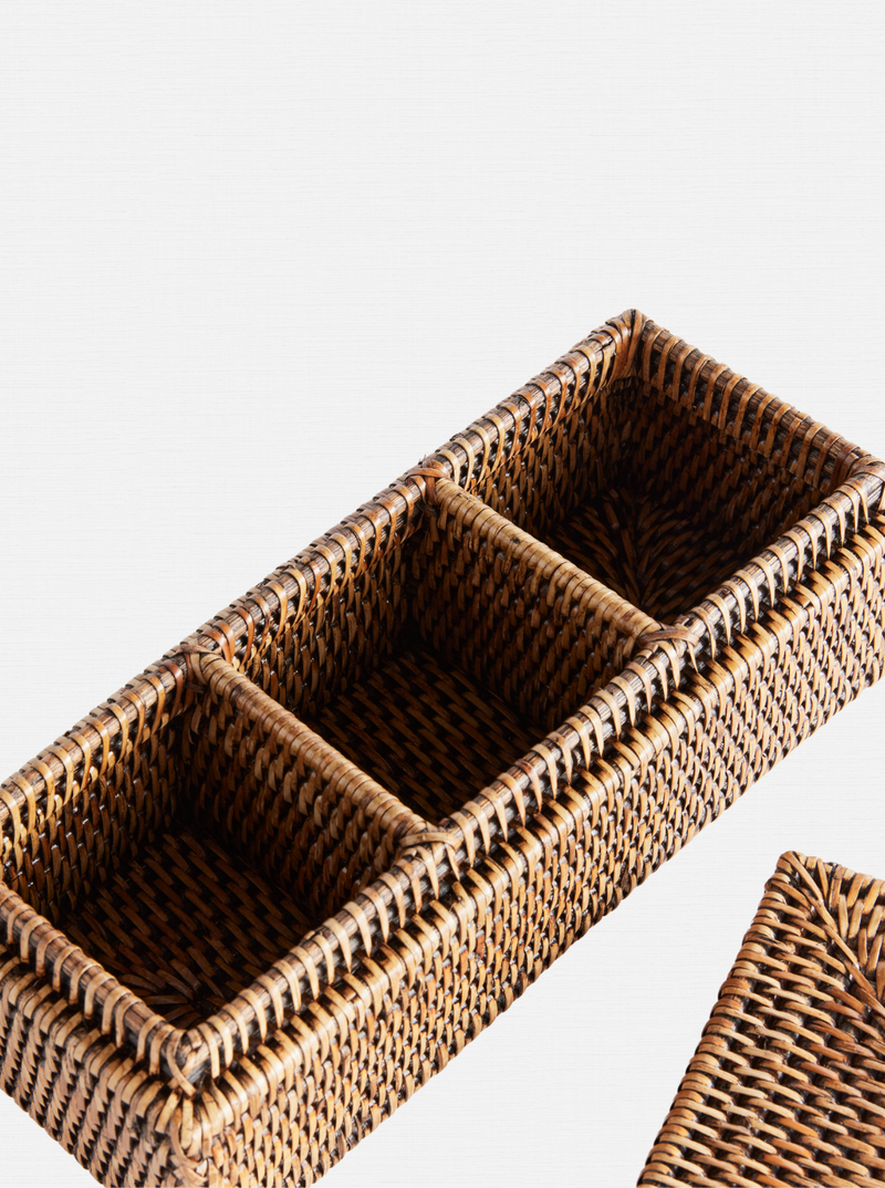 Polly Rattan 3-Compartment Box